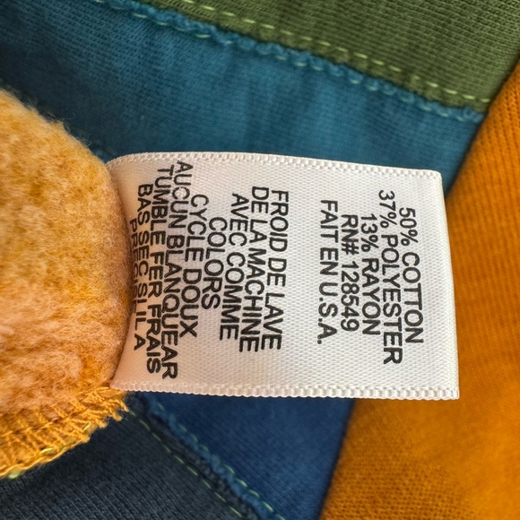 Aviator Nation Rainbow Sunburst Crewneck Sweatshirt Mustard - Picture 10 of 10